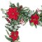 9 ft. Artificial Christmas Garland with Lights - Christmas Poinsettia